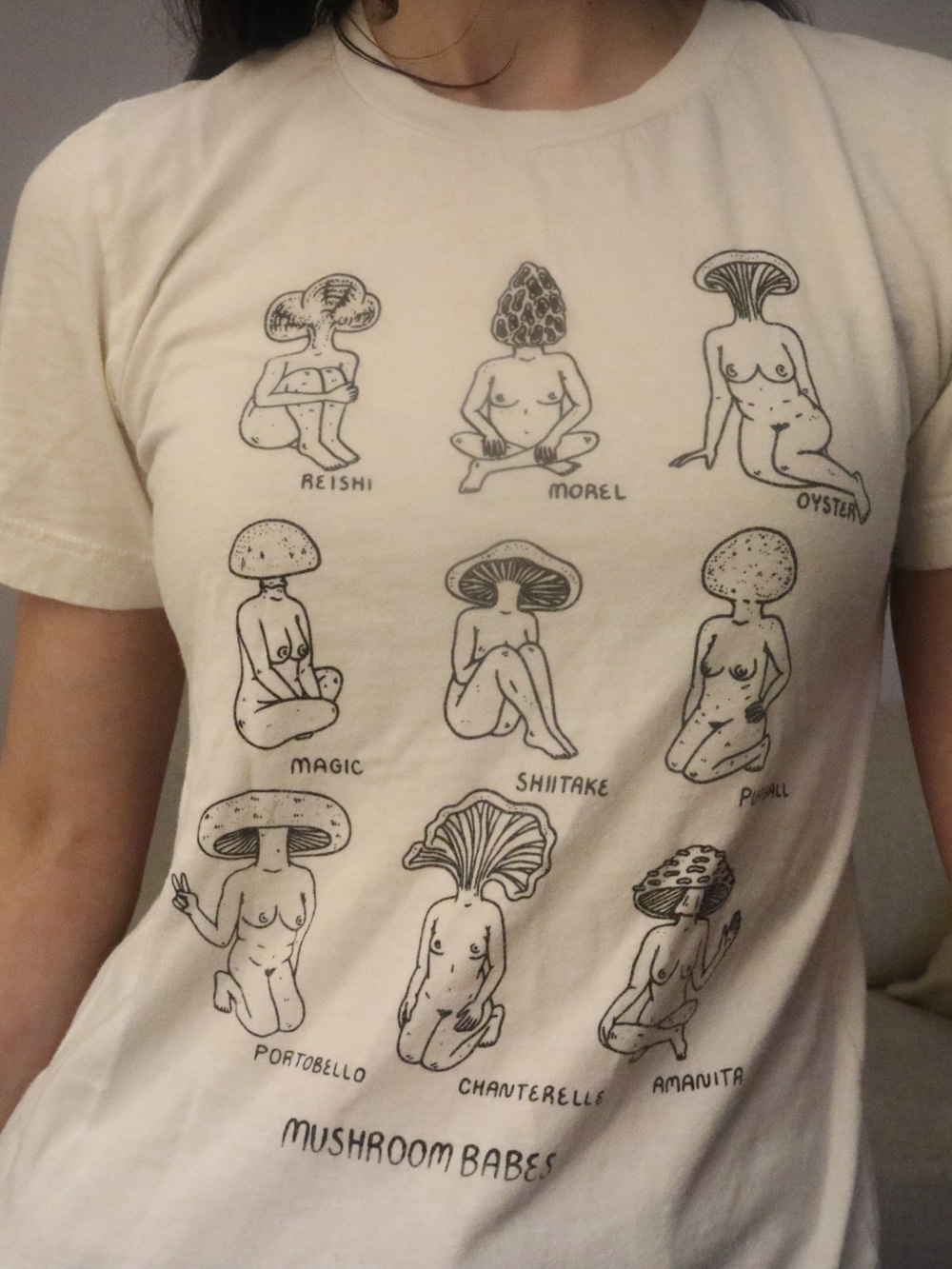 Mermaid Hex mushroom babes t-shirt tee